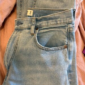 Abercrombie & Fitch Curve Love The Ankle Straight High Rise Jeans